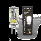 Лампа светодиодная LED 3Вт G4 12В 2700К | 207707103 | Gauss