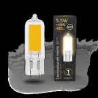 Лампа светодиодная LED G4 AC220-240V 5.5W 480lm3000K Glass | 107807105 | Gauss