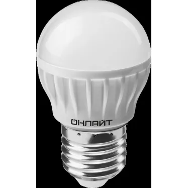 Лампа светодиодная OLL-G45-8-230-6.5K-E27 | 61137 | ОНЛАЙТ