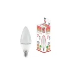                  Лампа светодиодная FС37-7 Вт-230 В -3000 К–E14 Народная | SQ0340-0193 | TDM
               