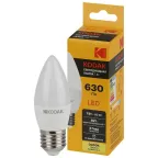 Лампа светодиодная B35-7W-830-E27 7Вт свеча теплый белый свет | Б0057626 | Kodak
