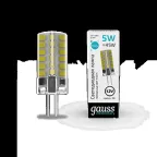Лампа светодиодная Elementary G4 12V 5W 400lm 4100K силикон LED 1/20/200 | 18725 | Gauss