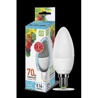 Лампа светодиодная LED-СВЕЧА-standard 7.5Вт 230В Е14 4000К 675Лм | 4690612003931 | ASD