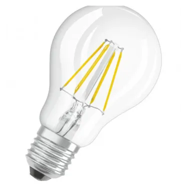 Лампа светодиодная LEDPCLA40 4W/827 230V FIL E27 10X1 | 4058075439870 | OSRAM