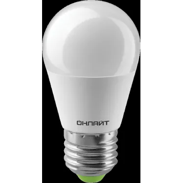 Лампа светодиодная OLL-G45-10-230-6.5K-E27 | 61970 | ОНЛАЙТ