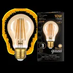 Лампа светодиодная  Filament А60 10W 820lm 2400К Е27 golden LED | 102802010 | Gauss