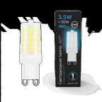 Лампа светодиодная G9 AC185-265V 3,5W 460lm 6500K керамика LED 1/10/200 | 107009305 | Gauss
