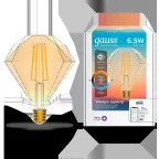 Лампа светодиодная филаментная Smart Home DIM+CCT E27 Diamond Golden 6,5 Вт 2000-5500 К 1/40 | 1370112 | Gauss
