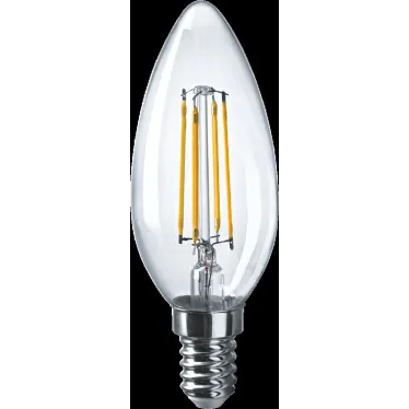 Лампа светодиодная LED 4Вт Е14 230В 2700К NLL-F-C35-4-230-2.7K-E14 свеча прозрачная | 71307 | Navigator