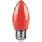 Лампа светодиодная для белт лайта LB-376 (1W) 230V E27 красный свеча | 25928 | FERON
