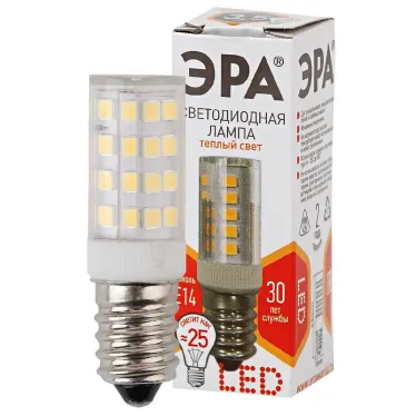 Лампа светодиодная LED T25-3,5W-CORN-827-E14  СТАНДАРТ (диод, капсула, 3,5Вт, тепл, E14) | Б0028744 | ЭРА