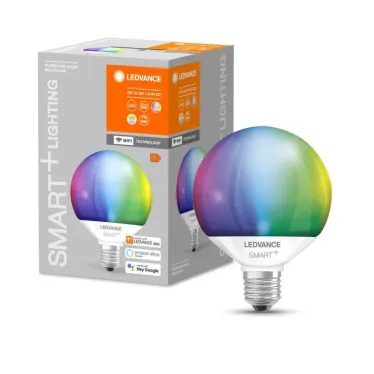 Лампа светодиодная диммируемая SMARTWIFIG95100 16W 230VRGBW E274X1LEDV серия SMART+  | 4058075609617 | LEDVANCE