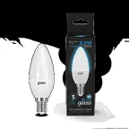 Лампа светодиодная Свеча 6.5W 550lm 6500К E14 LED 1/10/100 | 103101307 | Gauss