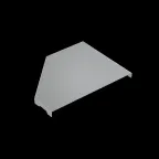                  Крышка переходника правая KPD100-200мм | KPD100-200-R | КМ-профиль
               