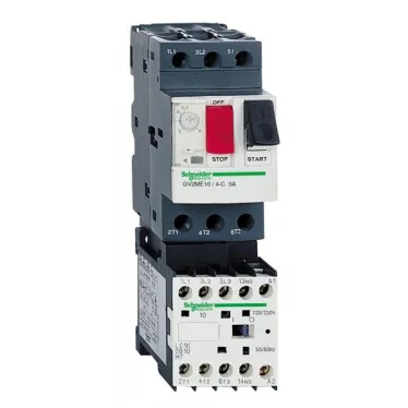Пускатель магнитный 6А - 24B GV2-ME06 1-1.6А GV2MEK1