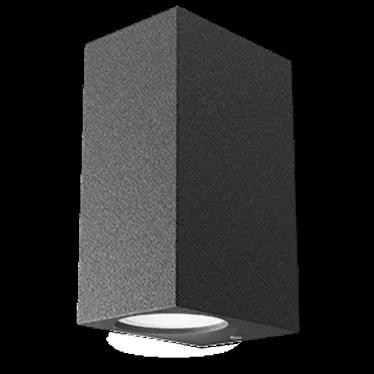 Светильник садово-парковый Cube настенный архитектурный, 2xGU10, 67*92*150mm, 170-240V / 50Hz, 2xMax.35W, IP54 | GD159 | Gauss