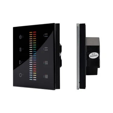 Панель Sens SR-2830C-AC-RF-IN Black (220V,RGB+CCT,4зоны) | 019062 | Arlight