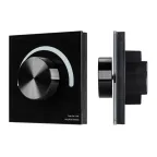                  Панель SMART-P91-DIM-G-SUF Black (230V, Rotary, 2.4G) (arlight, Пластик) | 028425 | Arlight
               