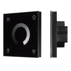                  Панель SMART-P4-DIM-G-IN Black (12-24V, 4x3A, Sens, 2.4G) (Arlight, IP20 Пластик, 5 лет) | 034778 | Arlight
               