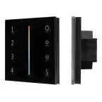                  Панель Sens SMART-P43-MIX Black (230V, 4 зоны, 2.4G) | 028137 | Arlight
               