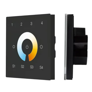 INTELLIGENT ARLIGHT Сенсорная панель DALI-901-11-4G-4SC-MIX-DT8-IN Black (BUS/230V) (IARL, IP20 Пластик, 3 года) | 037197 | Arlight