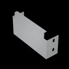                  Заглушка лотка 80х400 мм "ПЛЮС" INOX304 | ZUplus80-400 INOX304 | КМ - профиль
               