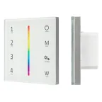                  Панель Sens SMART-P45-RGBW White (230V, 4 зоны, 2.4G) | 028140 | Arlight
               