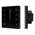 Панель Sens SMART-P17-DIM Black (230V, 4 зоны, 2.4G) | 028129 | Arlight
