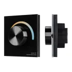 Панель SMART-P20-MIX-G-IN Black (12-24V, 4x3A, Rotary, 2.4G) (Arlight, IP20 Пластик, 5 лет) | 033762 | Arlight