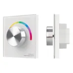                  Панель SMART-P8-RGB-G-IN White (12-24V, 3x4A, Rotary, 2.4G) (Arlight, IP20 Пластик, 5 лет) | 033764 | Arlight
               