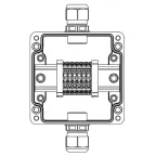                  Взрывозащищенная клеммная коробка из полиэстера TBE-P-03-(6xCBC.4)-1xPACMP(A)-1xPACMP(C)1Ex e IIC Т5 Gb / Ex tb IIIC T95°C Db IP66 | 1231.031.22.1220
               
