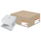 Коробка распределительная КР 75х75х20 о/п с клем. колодкой белая IP40 | SQ1401-0204 | TDM