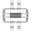 Взрывозащищенная клеммная коробка из полиэстера TBE-P-04-(16xCBC.4)-2xKA2MHK(A)-1xKA2MHK(C)1Ex e IIC Т5 Gb / Ex tb IIIC T95°C DbIP66/КЗ | 1231.041.22.