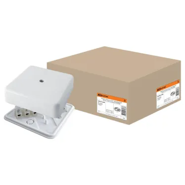 Коробка распределительная КР 100х100х29 о/п с клем. колодкой белая IP40 | SQ1401-0208 | TDM