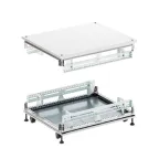                  Крыша основание сплошные IT-CQE 800x1000, RAL7035 | RGIT810S | DKC
               