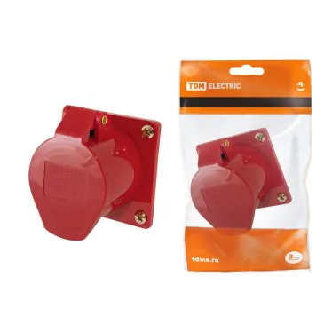 Розетка 425 скрытая 3Р+РЕ+N 32А 380В IP44  | SQ0604-0016 | TDM