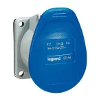                  Встраиваемая прямая розетка с уменьшенным фланцем - P17 Tempra Pro - IP 44 - 200/250 В~ - 16 A - 2К+З | 057354 | Legrand
               