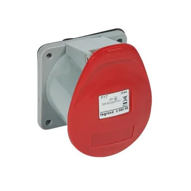 Встраиваемая прямая розетка с уменьшенным фланцем - P17 Tempra Pro - IP 44 - 380/415 В~ - 32 A - 3К+З | 058058 | Legrand