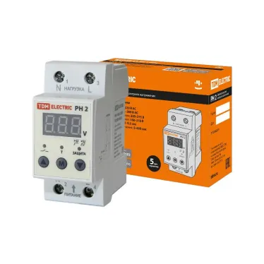 Реле напряжения РН 2 40А-220В (LED-дисплей) | SQ1504-0015 | TDM