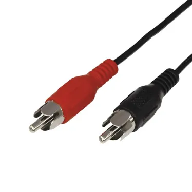 Шнур 2 RCA - 2 RCA, длина 5 метров, черный | 17-0106 | REXANT
