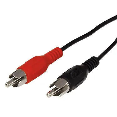 Шнур 2 RCA - 2 RCA, длина 3 метра, черный | 17-0105 | REXANT
