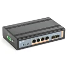 SKAT PoE-IN-4E-2S коммутатор PoE Plus, мощность 60Вт, порты:4-Ethernet, 2-Uplink SFP | 2043 | Бастион
