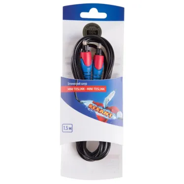 Шнур оптический Toslink 1.5М | 06-3129 | REXANT