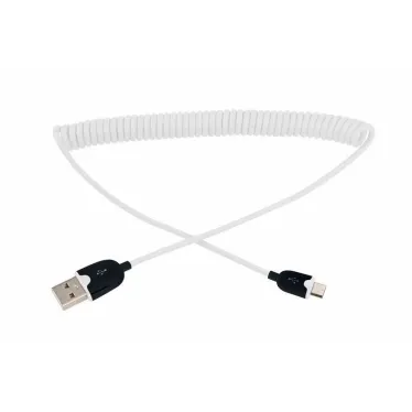 USB кабель универсальный microUSB шнур витой 1,5 м белый | 18-4301 | REXANT