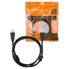 Кабель "АВК 3" HDMI - HDMI, v2.0, позолоченные контакты, с ферритами, 1,5 метра, | SQ4040-0003 | TDM
