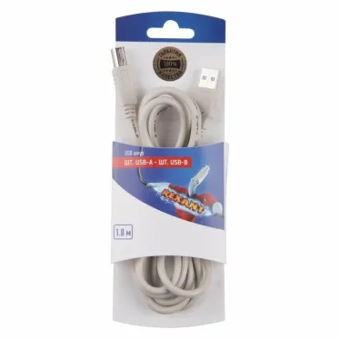 Шнур шт. USB-А - шт. USB-B 1.8M | 06-3150 | REXANT