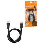 Кабель "АВК 2" HDMI - HDMI, v2.0, позолоченные контакты, с ферритами, 1 метр, | SQ4040-0002 | TDM