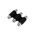 Переходник 3 гнезда RCA - 3 гнезда RCA, тринокль | 14-0434 | REXANT