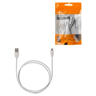 Дата-кабель, ДК 6, USB - Lightning, 1 м, белый, | SQ1810-0306 | TDM