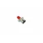 FA-S11Z-SC/ST-N/RD-SL Оптический проходной адаптер SC-ST, SM/MM, simplex, корпус металл, красные колпачки | 364553 | Hyperline